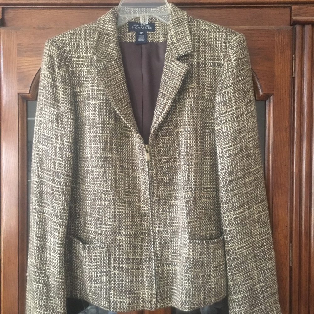 Jones New York Signature Tweed Jacket